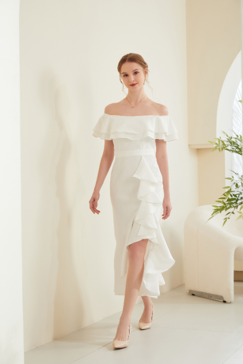 Alisa France Off Shoulder Dress