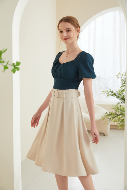 Alisa Flared Midi Skirt