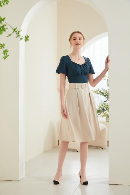 Alisa Flared Midi Skirt