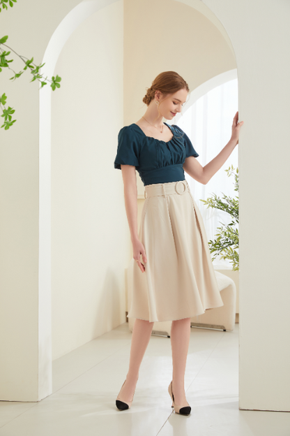 Alisa Flared Midi Skirt