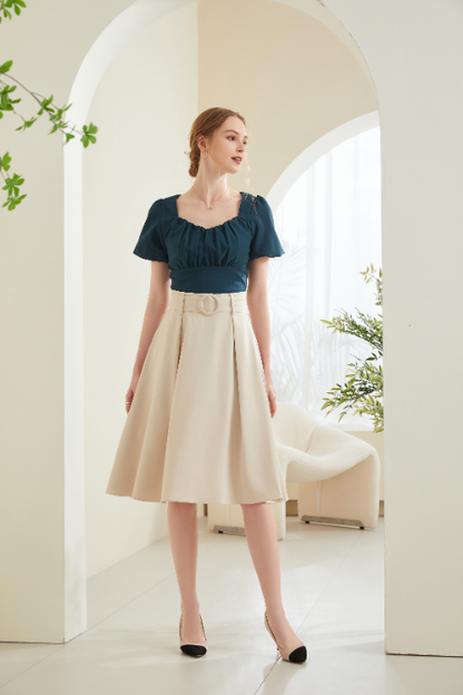 Alisa Flared Midi Skirt