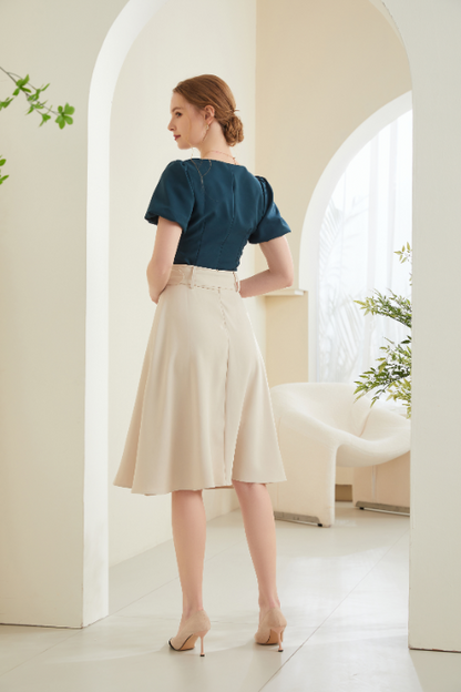 Alisa Flared Midi Skirt