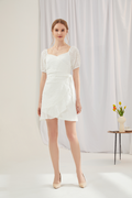 Alisa Eyelet Puff Sleeve Dress