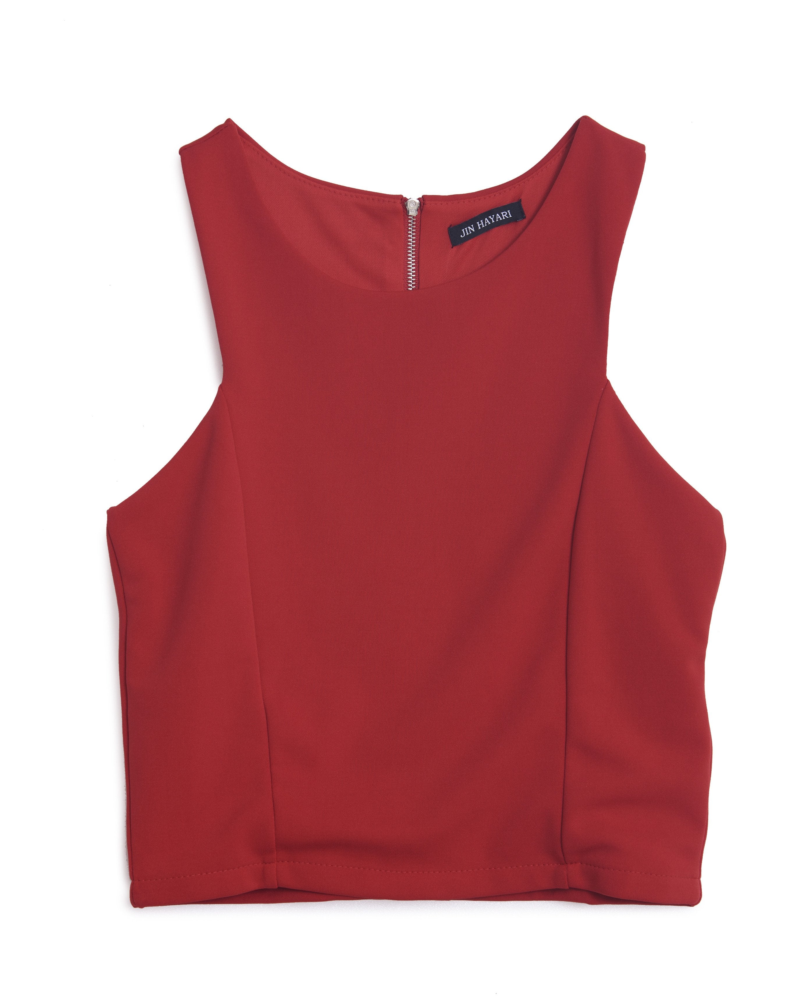 Cut-in Crop Tops 15043