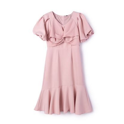 Fiona Puff Sleeve Midi Dress