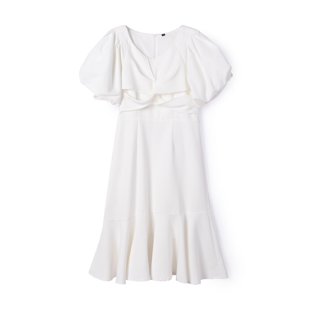 Fiona Puff Sleeve Midi Dress