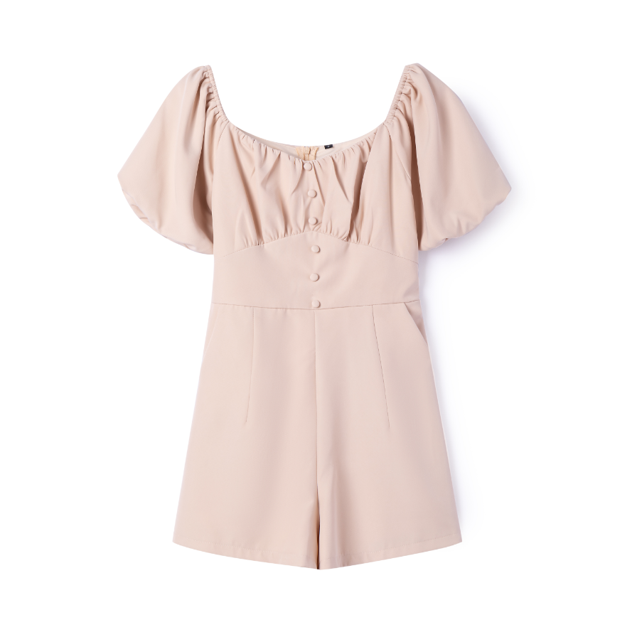 Fiona British Off Shoulder Romper