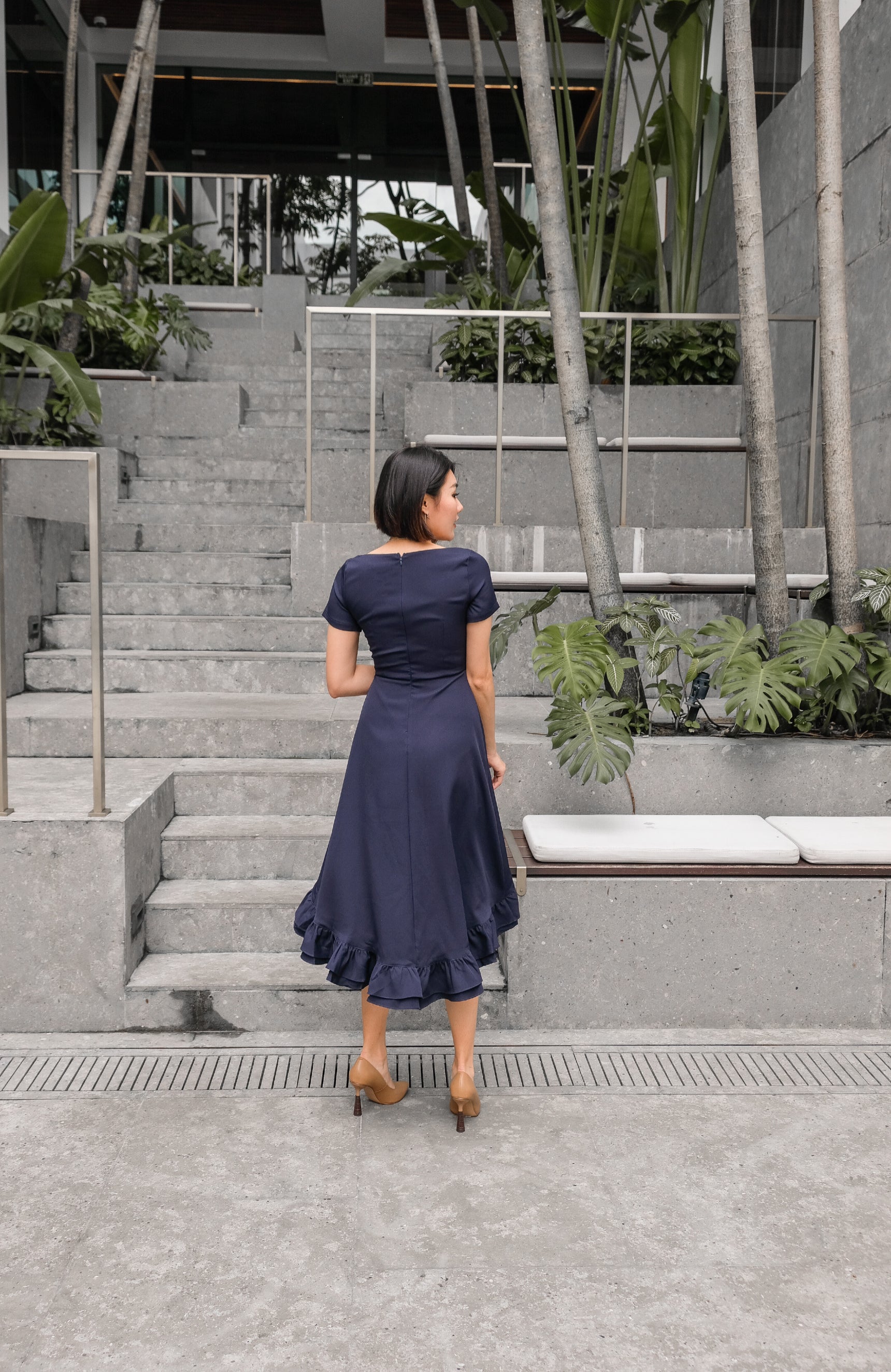 Joanne Petal Midi Dress 6040