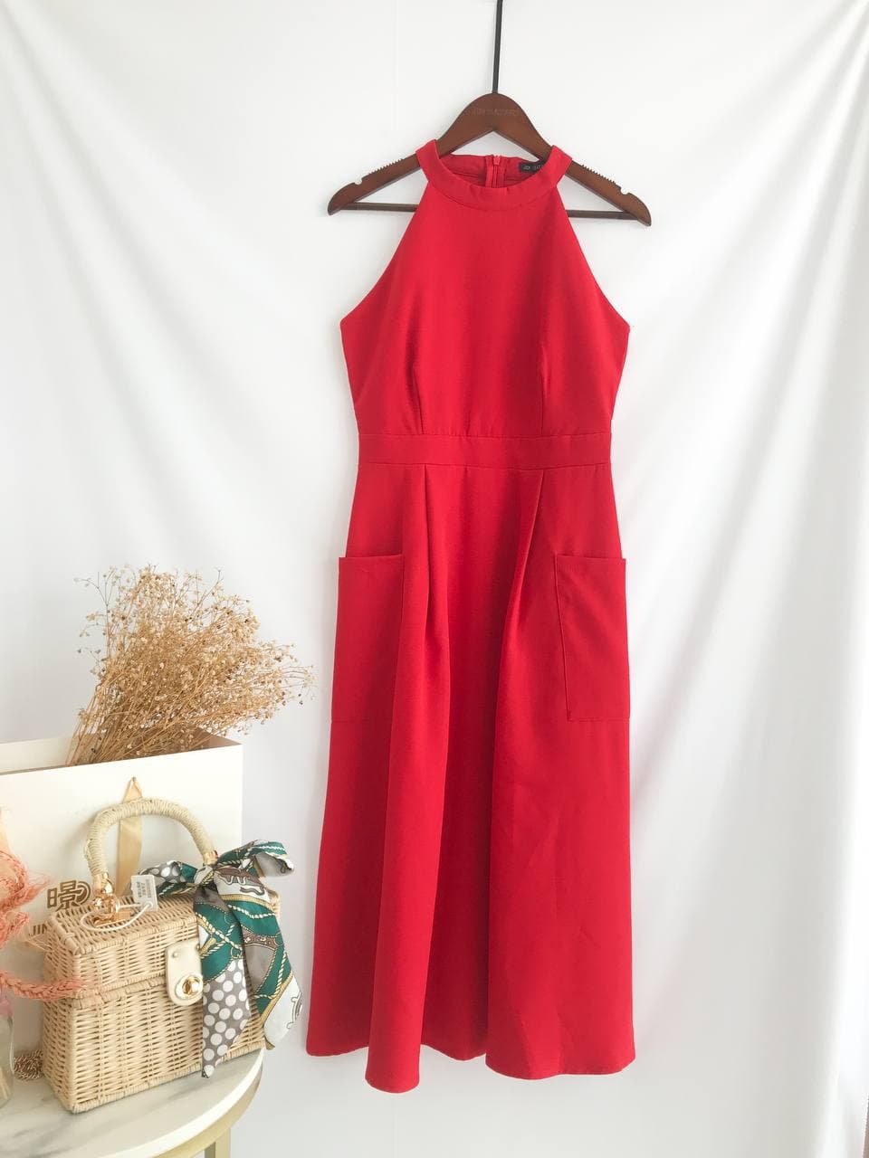 Aki Cut In Midi Dress 1153